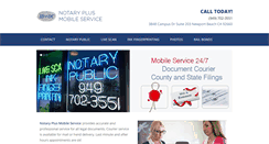 Desktop Screenshot of notaryplusmobileservice.com
