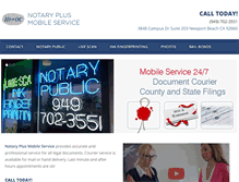 Tablet Screenshot of notaryplusmobileservice.com